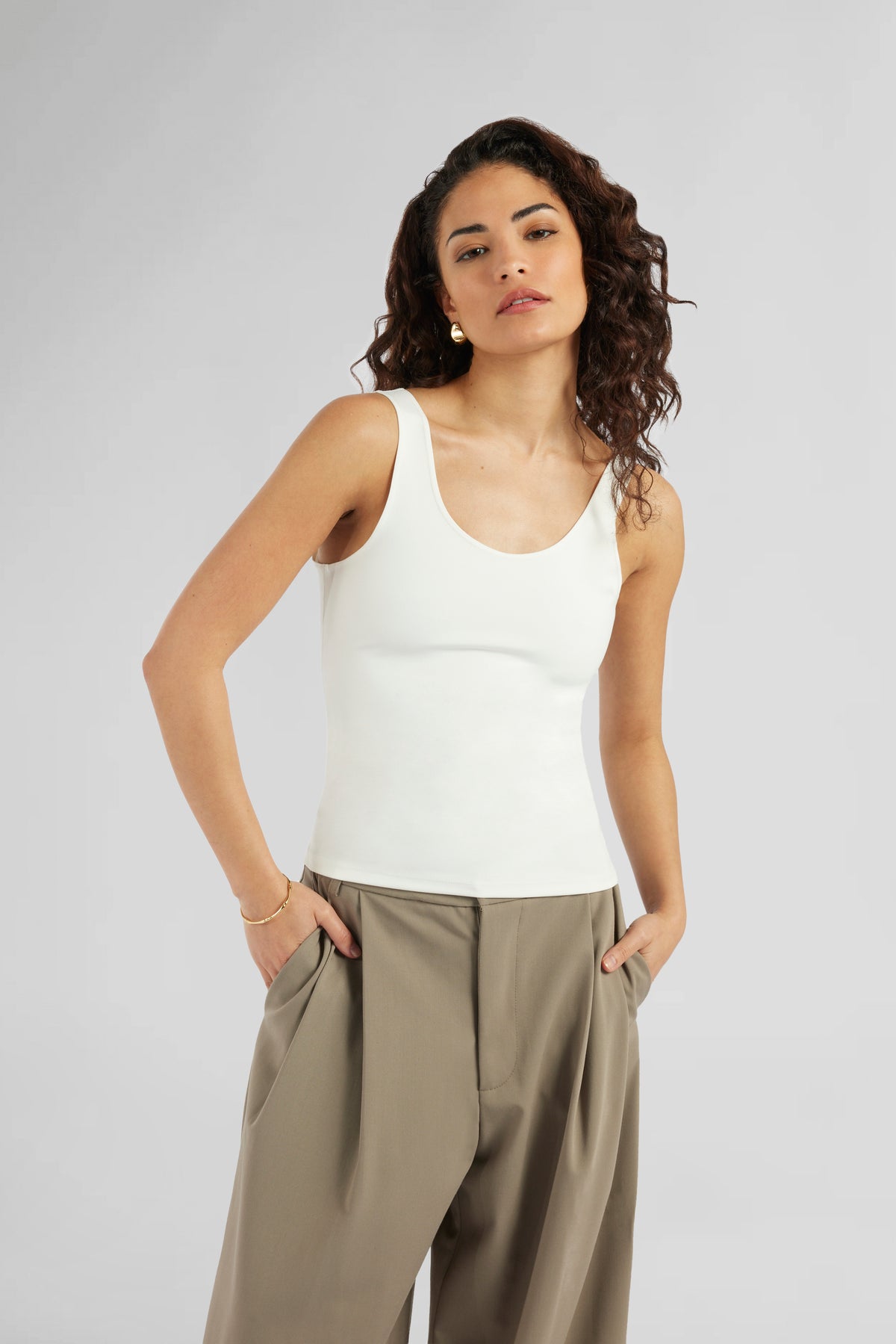 Low Back Scoop Tank