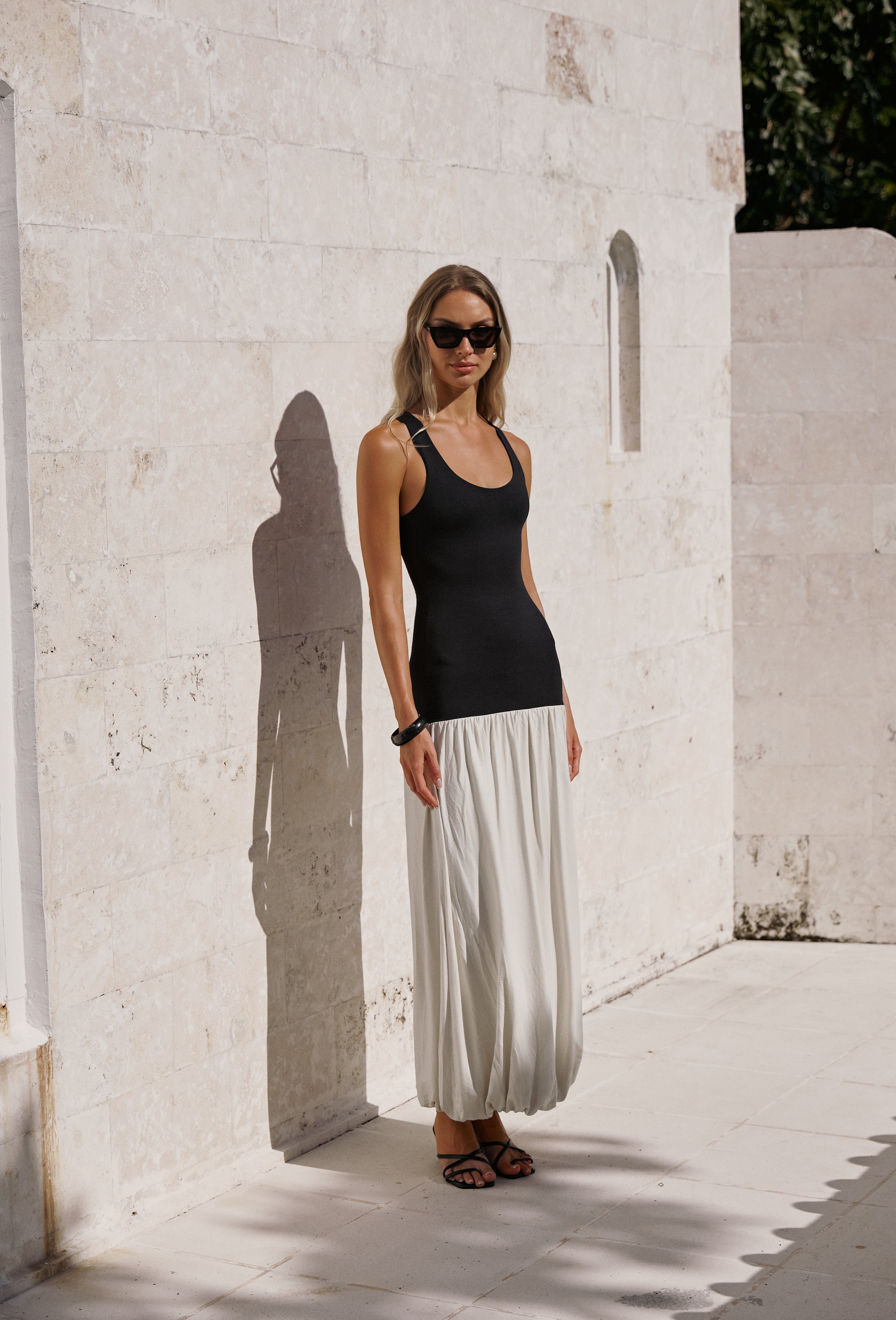 Two Toned Maxi Dress
