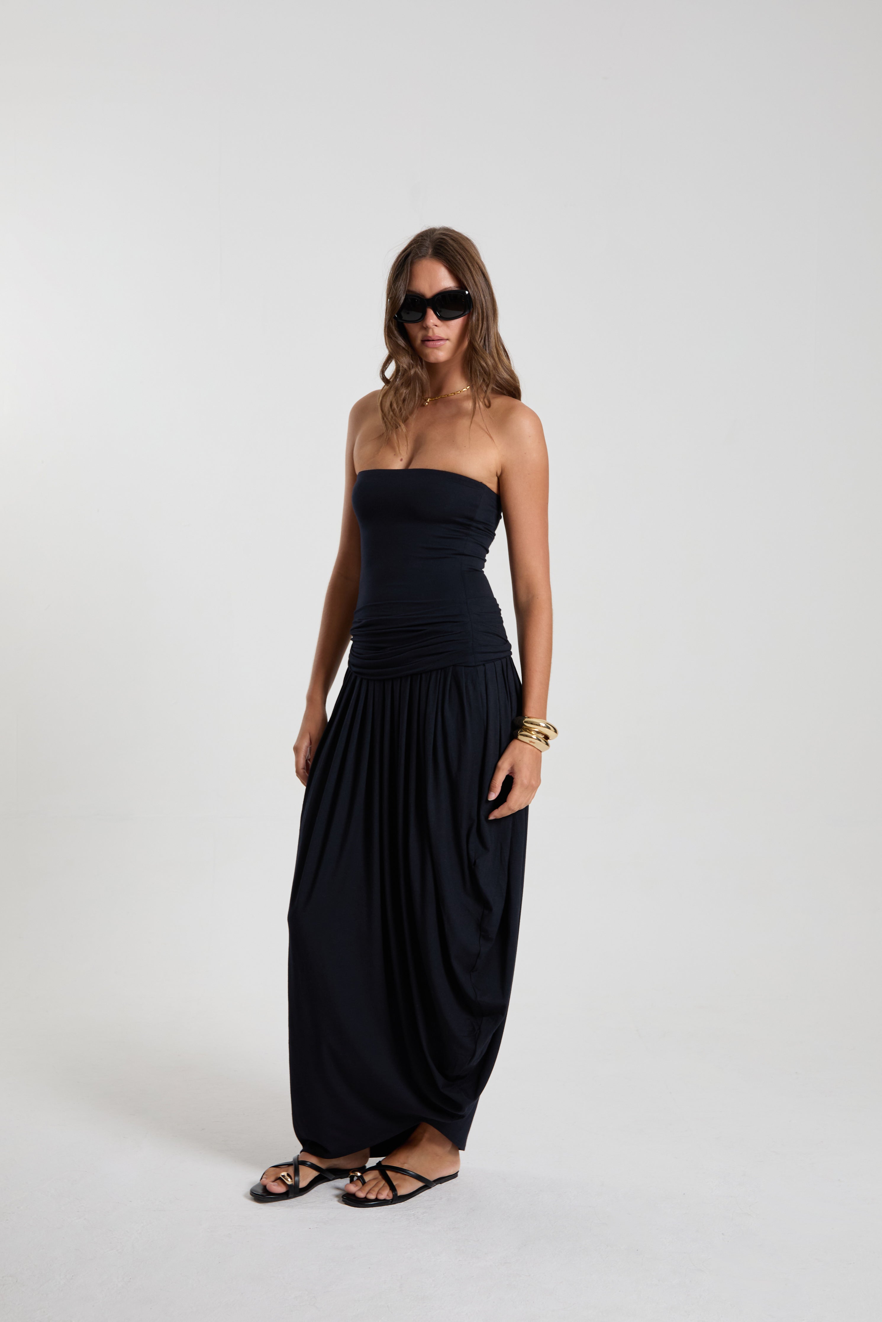 Drape Tube Dress