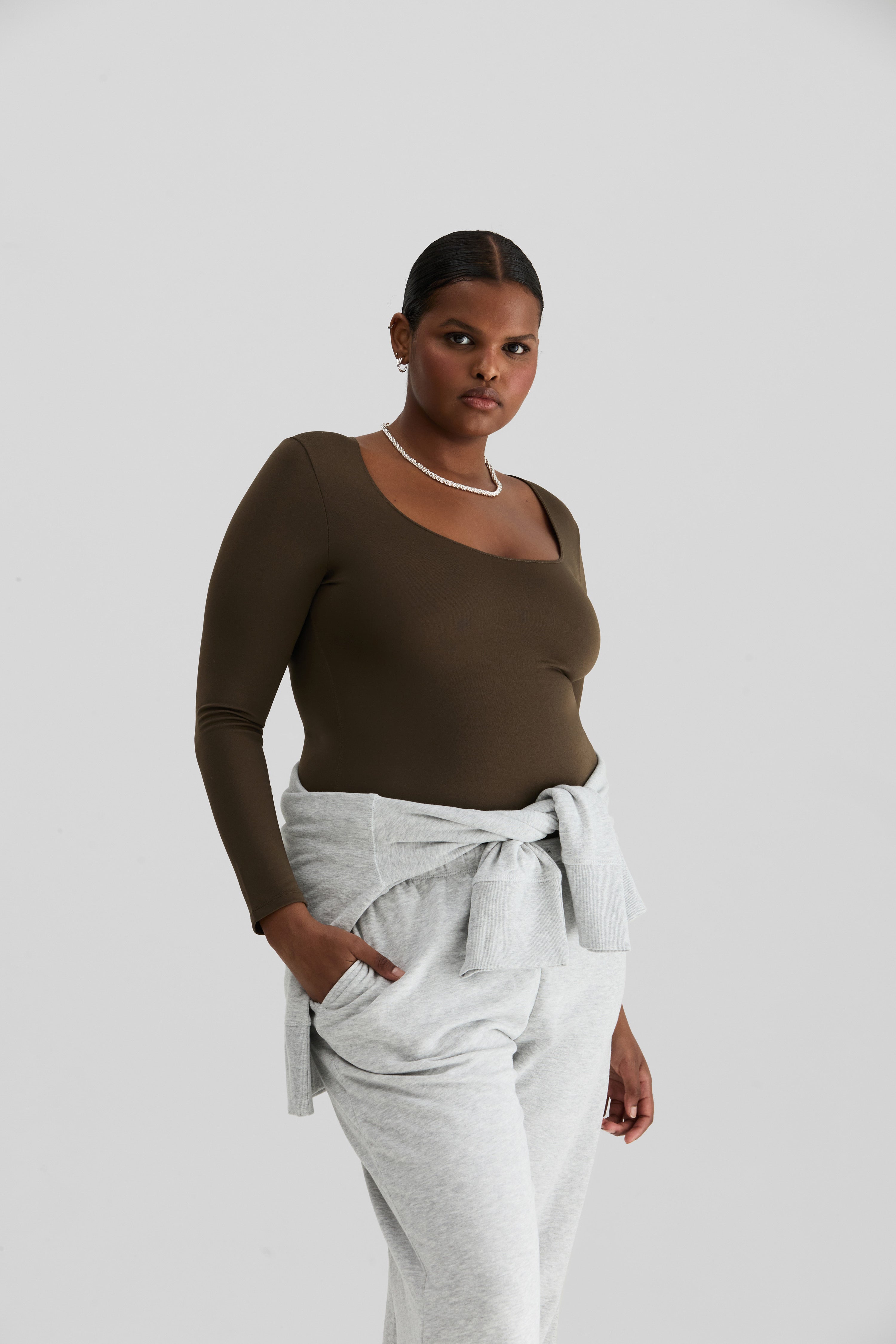 Scoop Long Sleeve Top
