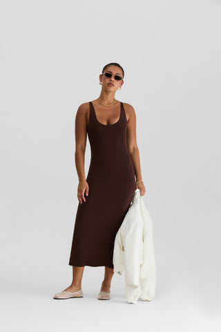 Scoop Neck Maxi Dress