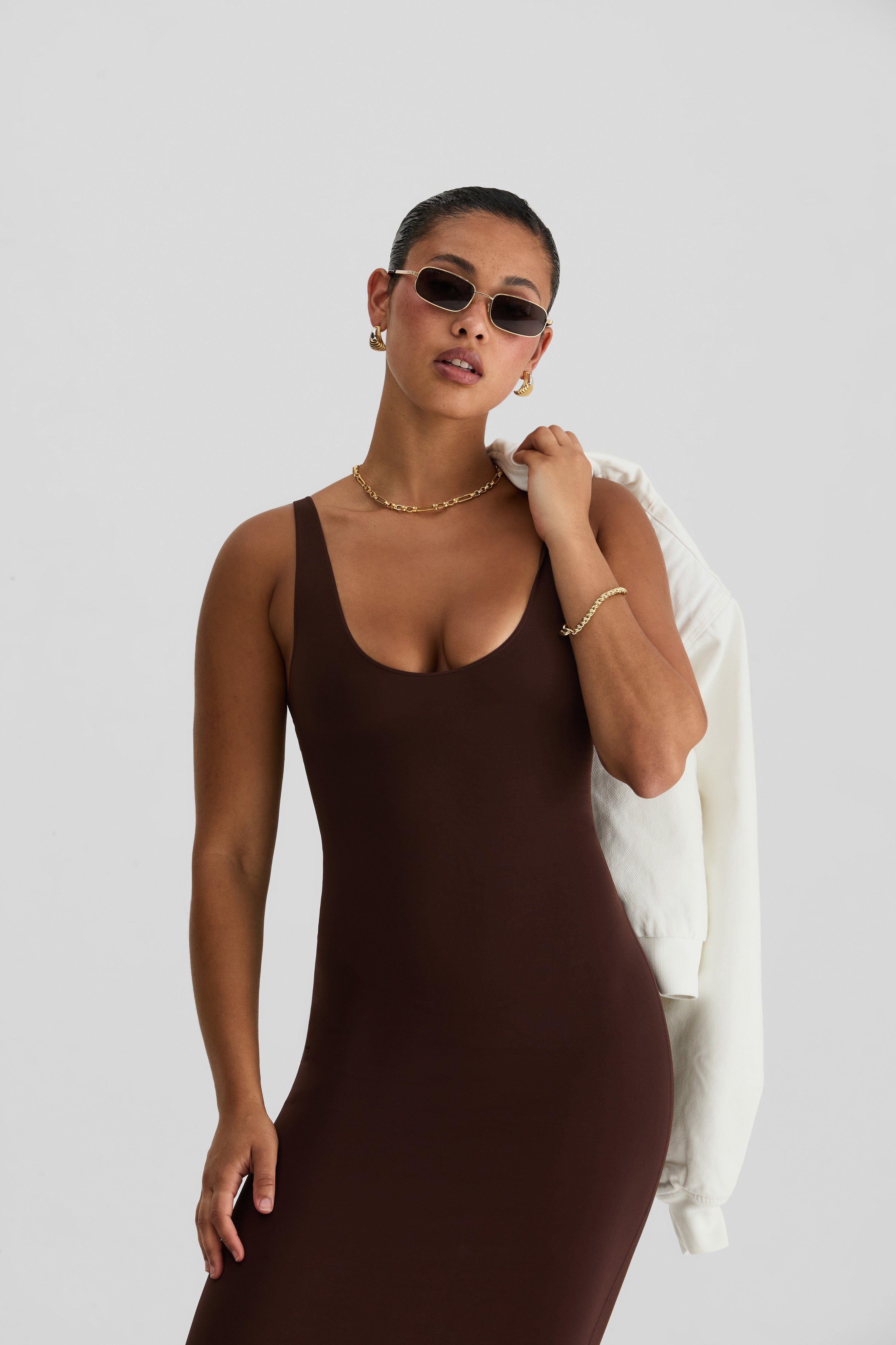 Scoop Neck Maxi Dress