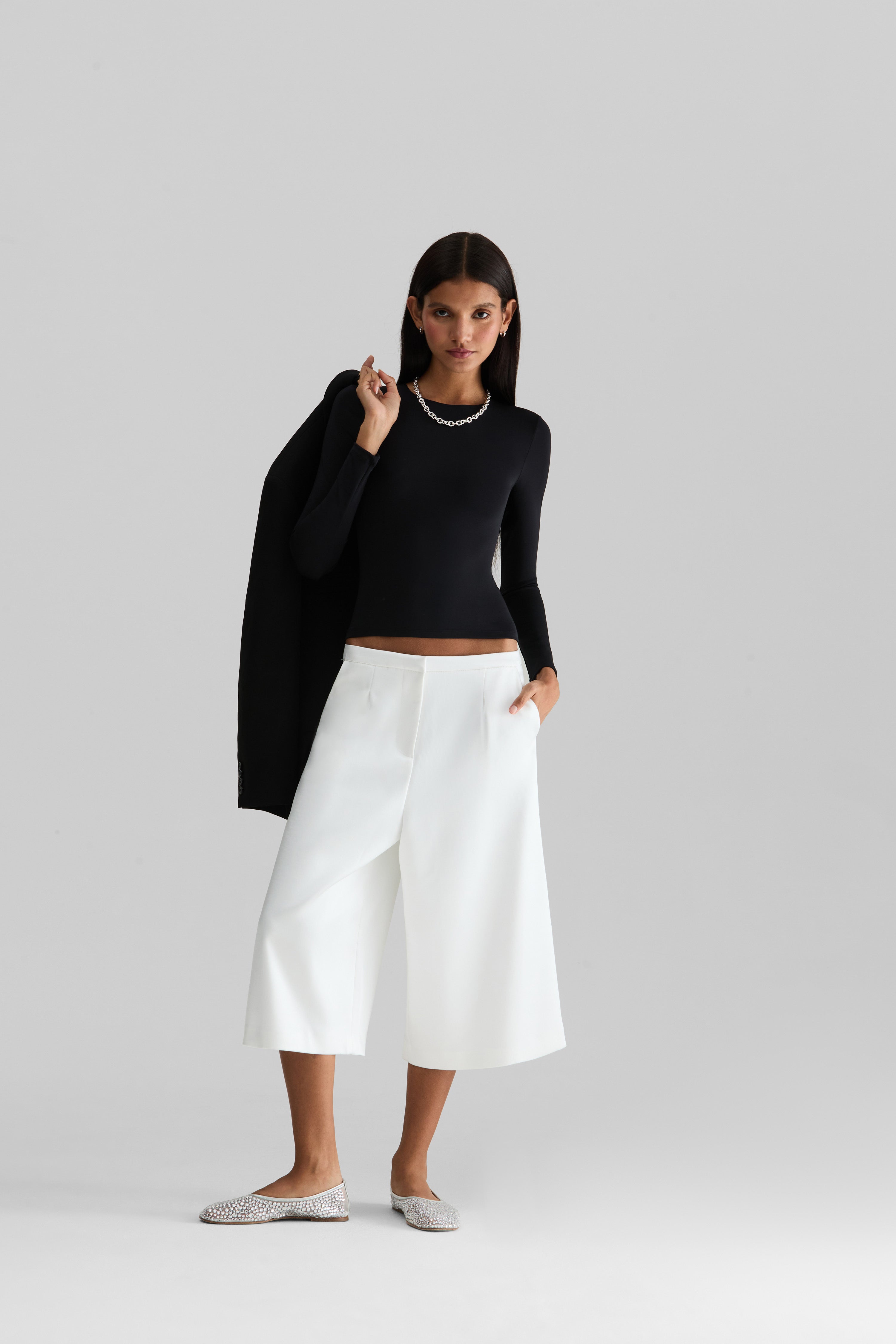 Long Sleeve Mid Crop