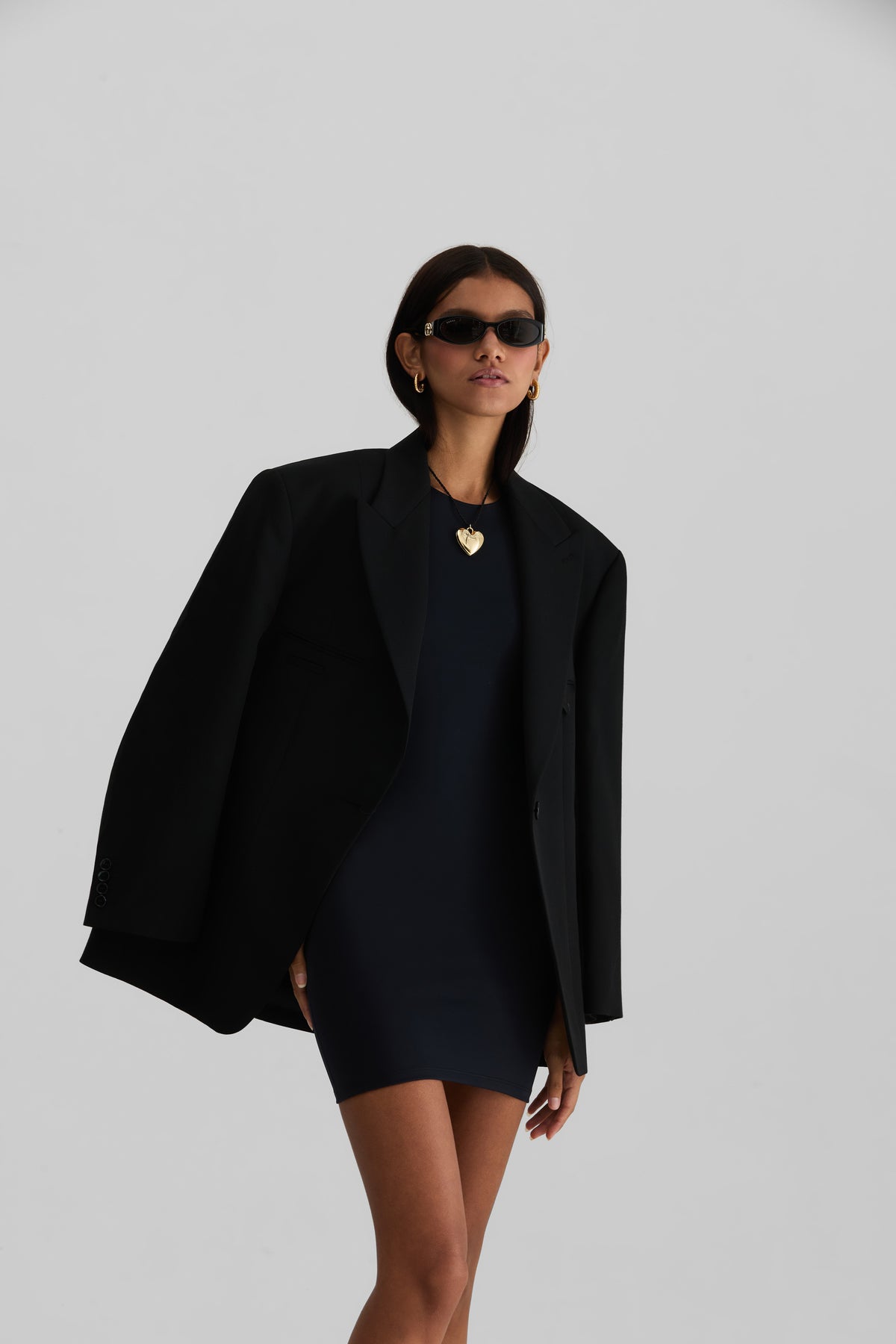 SCULPTING ESSENTIALS Long Sleeve Mini Dress