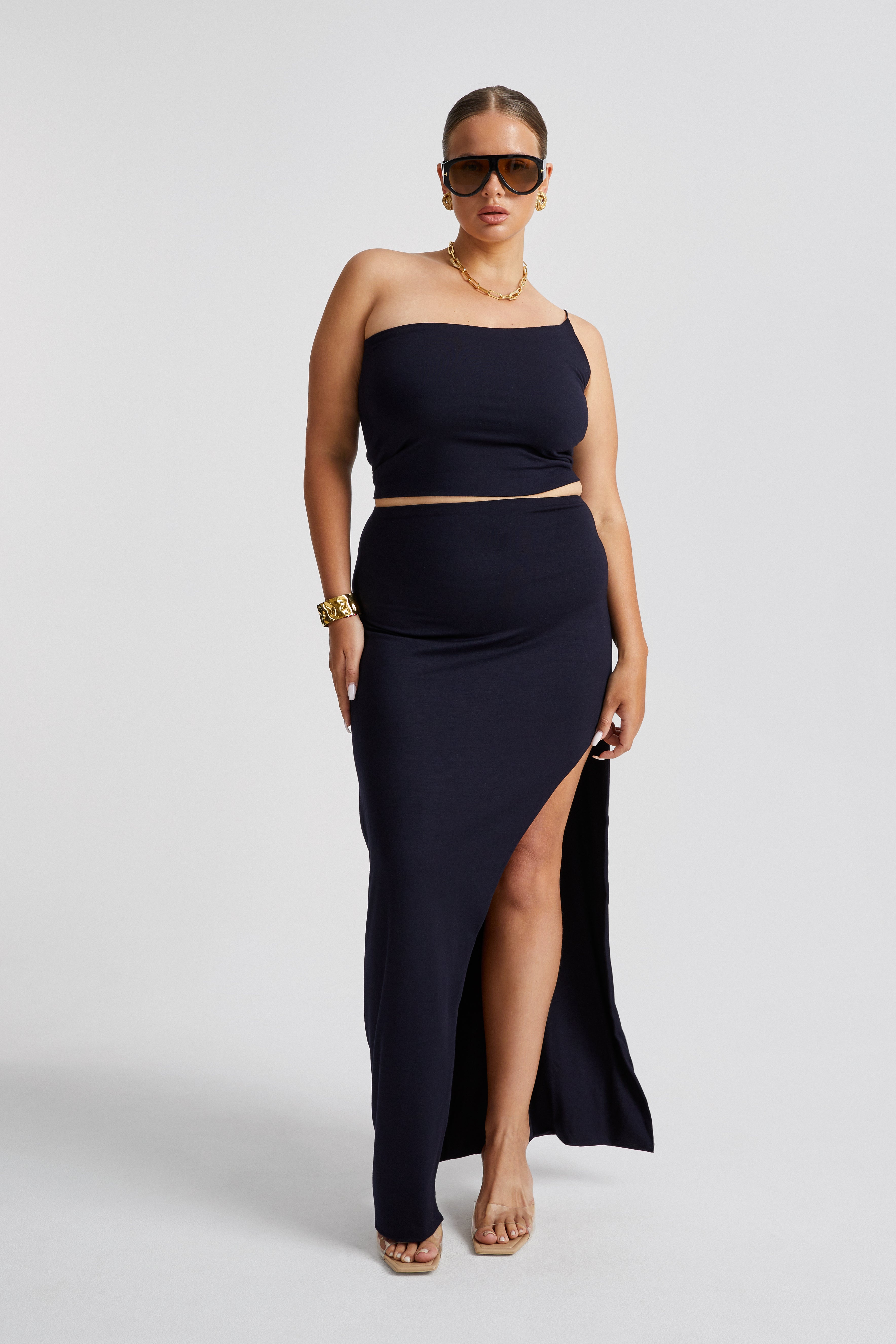 Spaghetti One Shoulder Tank