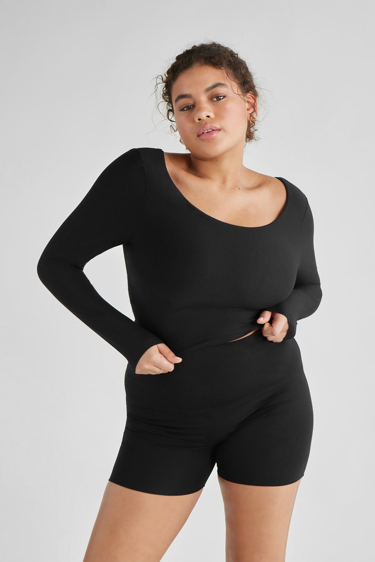 Long Sleeve Scoop