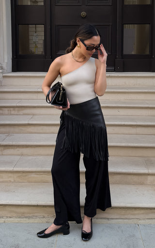 One Shoulder Crop Tank