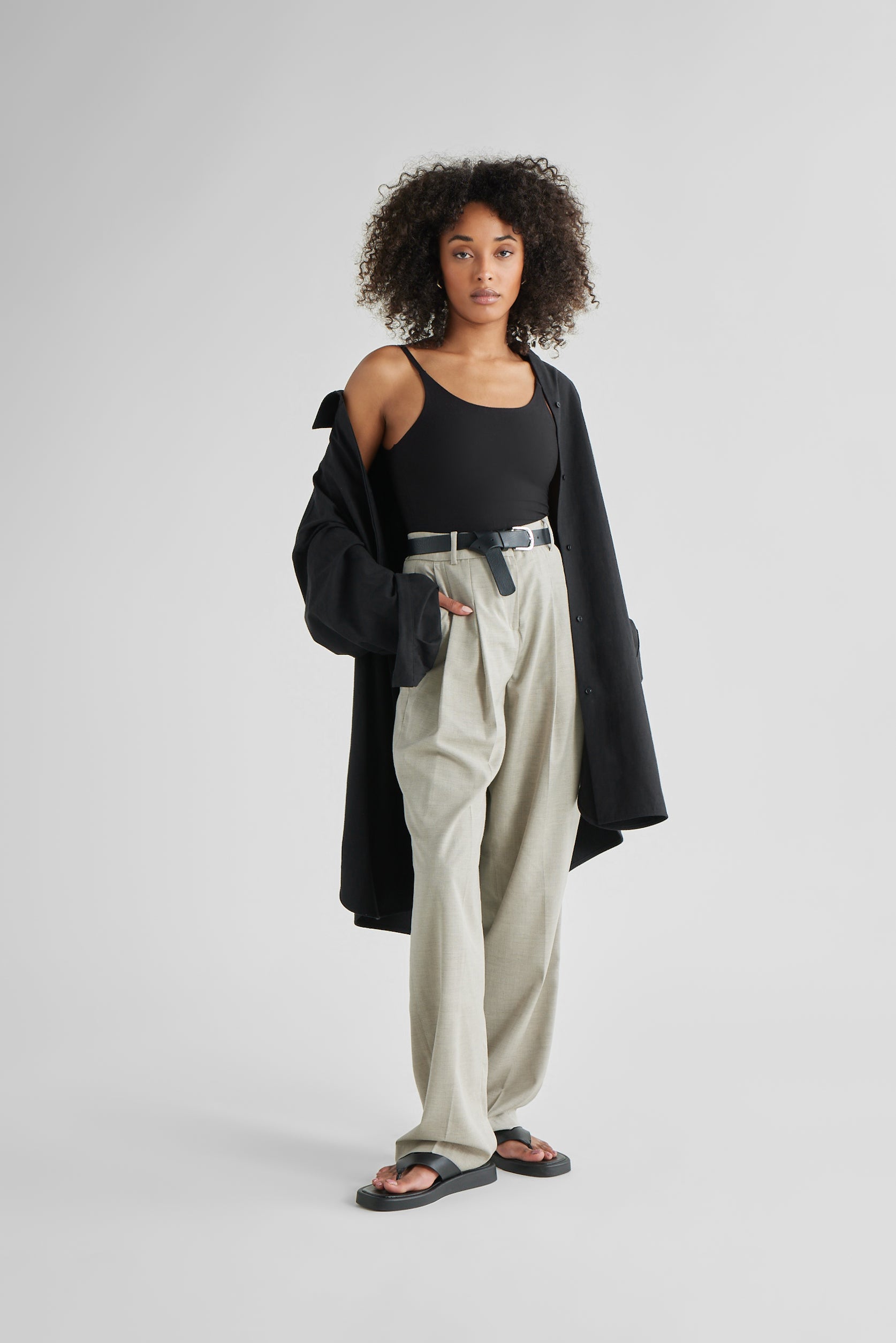 Strappy Scoop Long Tank