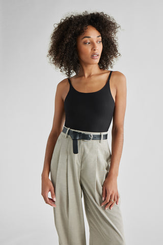 Strappy Scoop Long Tank