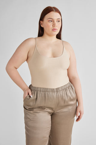 Strappy Scoop Long Tank